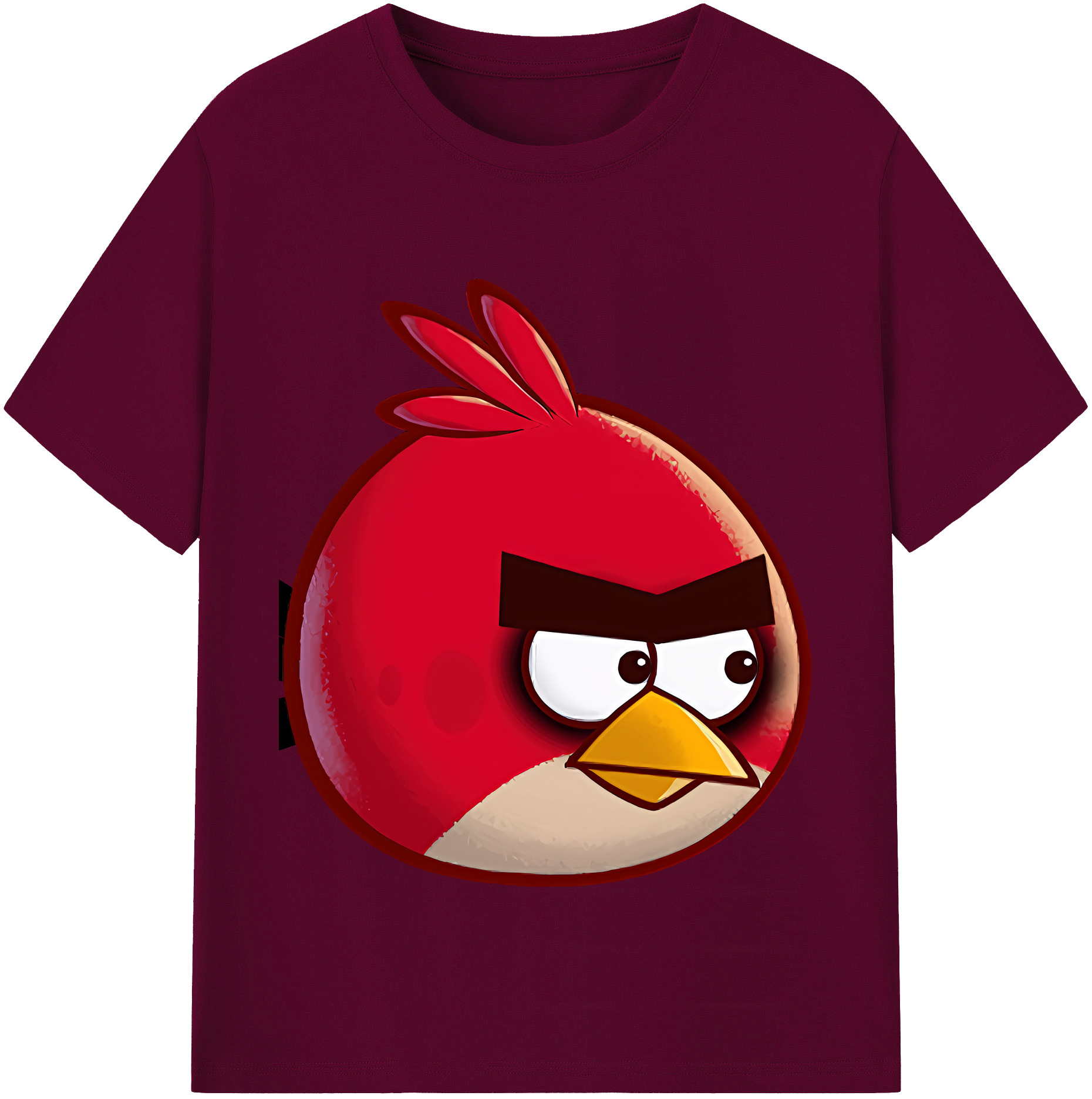 （画像用） Angry Birds アングリーバード レディースカジュアルプリントTシャツ（綿100％）